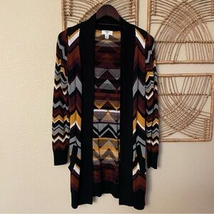 Missoni x‎ Target Open Cardigan Chevron Zig Zag Artsy Boho Women's Sz XS B25